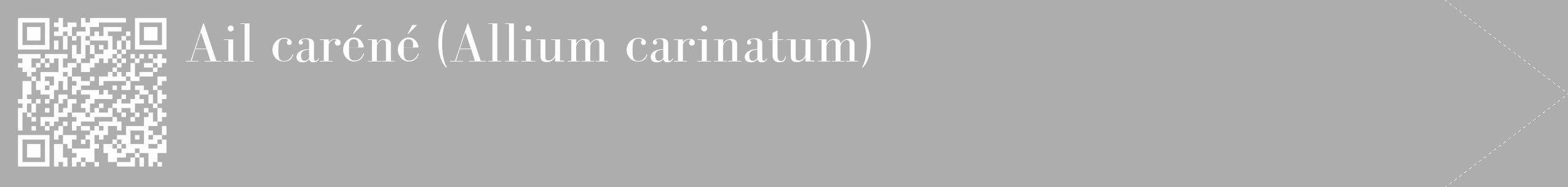 Étiquette de : Allium carinatum - format c - style blanche22_simple_simplebod avec qrcode et comestibilité