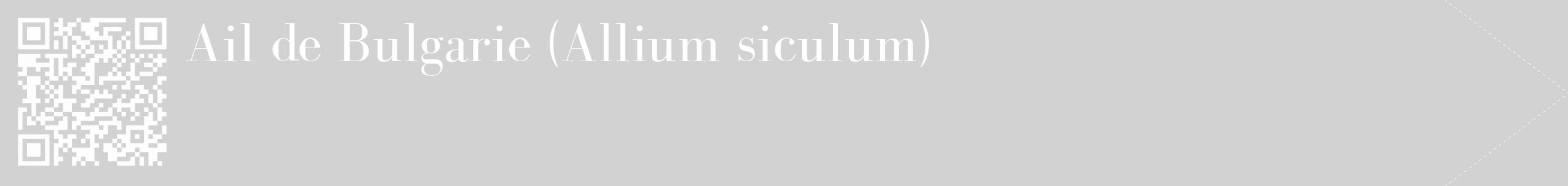 Étiquette de : Allium siculum - format c - style blanche14_simple_simplebod avec qrcode et comestibilité