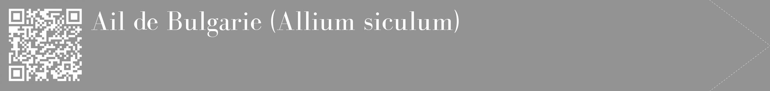 Étiquette de : Allium siculum - format c - style blanche44_simple_simplebod avec qrcode et comestibilité
