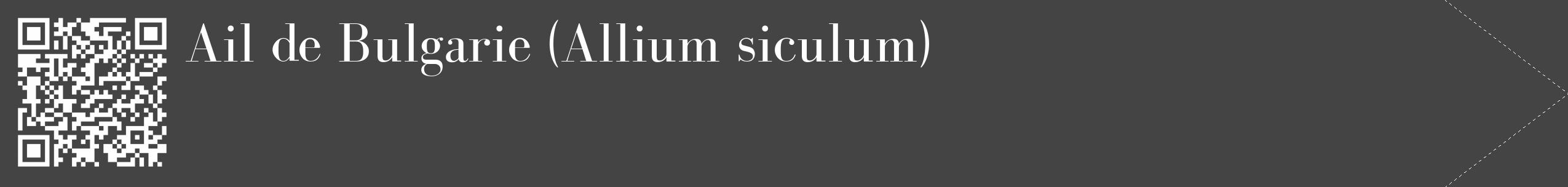 Étiquette de : Allium siculum - format c - style blanche48_simple_simplebod avec qrcode et comestibilité