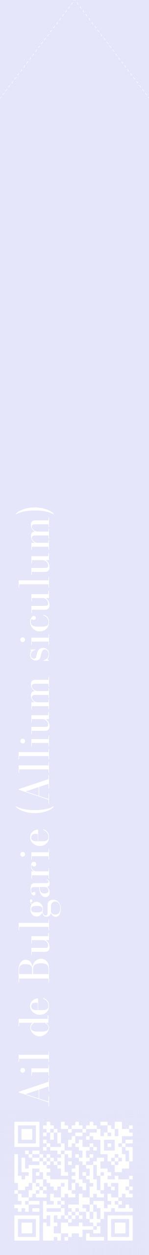 Étiquette de : Allium siculum - format c - style blanche55_simplebod avec qrcode et comestibilité