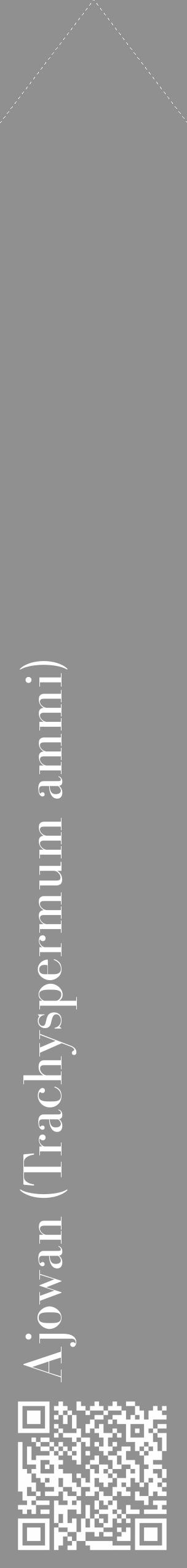 Étiquette de : Trachyspermum ammi - format c - style blanche4_simple_simplebod avec qrcode et comestibilité - position verticale