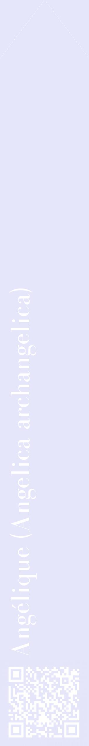 Étiquette de : Angelica archangelica - format c - style blanche55_simplebod avec qrcode et comestibilité