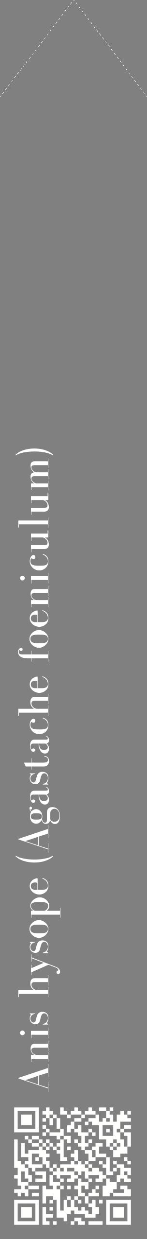 Étiquette de : Agastache foeniculum - format c - style blanche57_simplebod avec qrcode et comestibilité