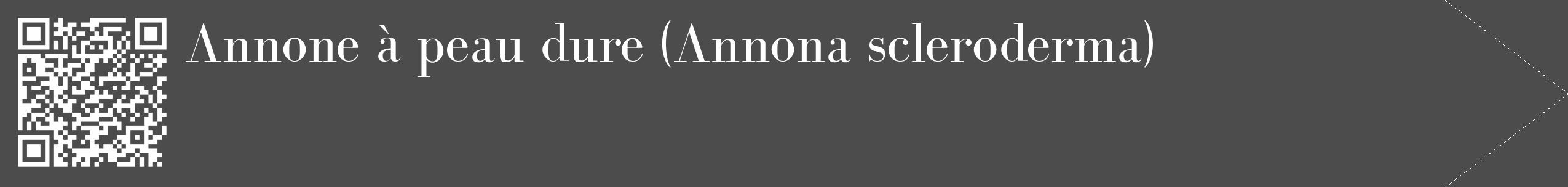 Étiquette de : Annona scleroderma - format c - style blanche27_simple_simplebod avec qrcode et comestibilité