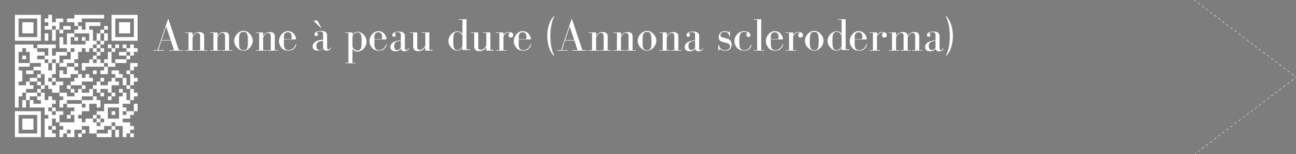Étiquette de : Annona scleroderma - format c - style blanche35_simple_simplebod avec qrcode et comestibilité