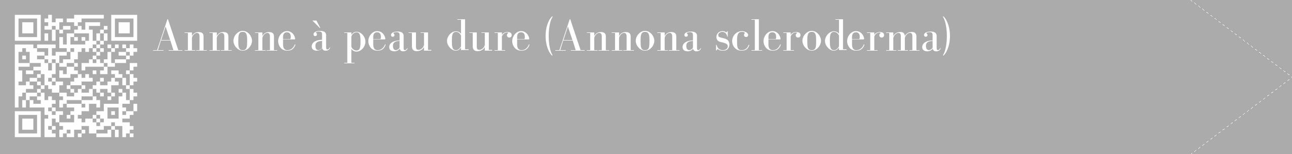 Étiquette de : Annona scleroderma - format c - style blanche37_simple_simplebod avec qrcode et comestibilité