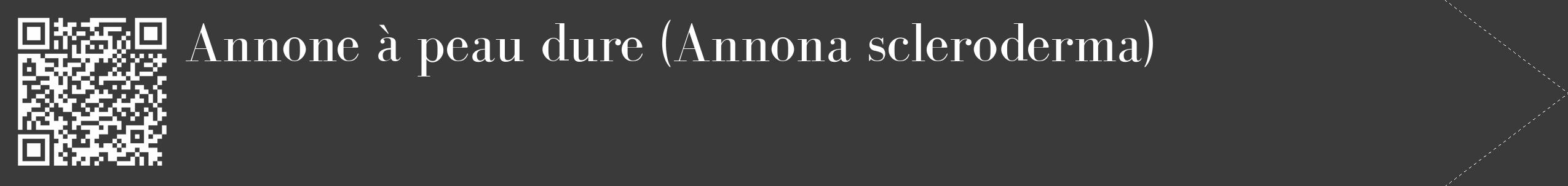 Étiquette de : Annona scleroderma - format c - style blanche8_simple_simplebod avec qrcode et comestibilité