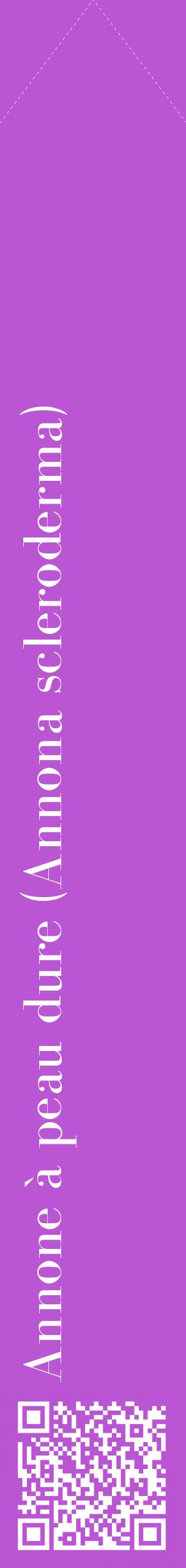 Étiquette de : Annona scleroderma - format c - style blanche50_simplebod avec qrcode et comestibilité