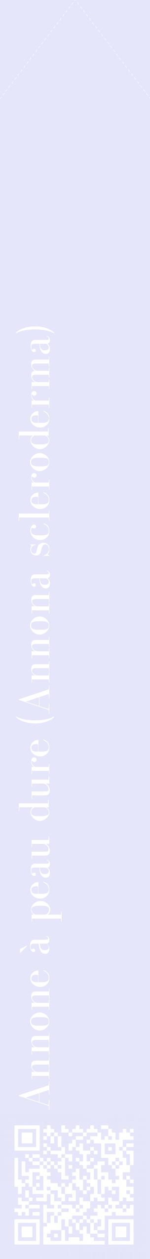 Étiquette de : Annona scleroderma - format c - style blanche55_simplebod avec qrcode et comestibilité