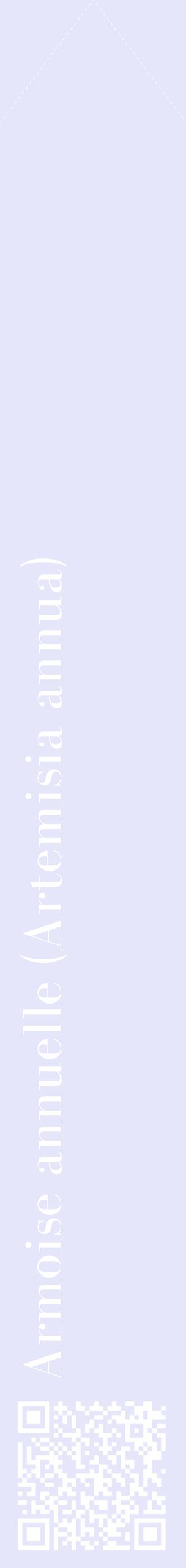 Étiquette de : Artemisia annua - format c - style blanche55_simplebod avec qrcode et comestibilité