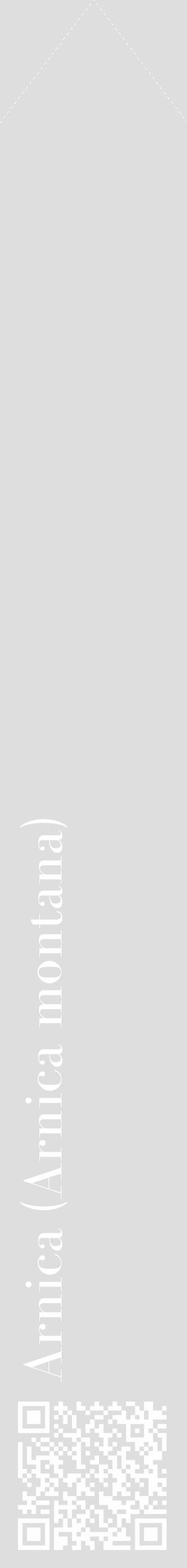 Étiquette de : Arnica montana - format c - style blanche20_simple_simplebod avec qrcode et comestibilité - position verticale