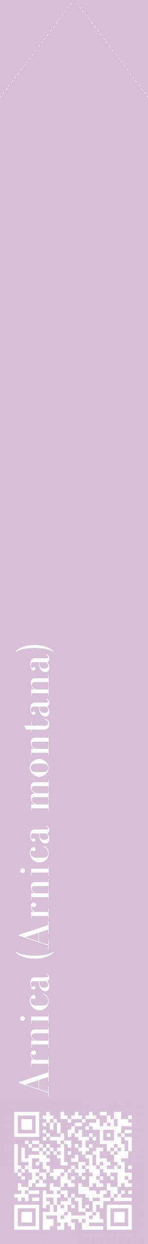 Étiquette de : Arnica montana - format c - style blanche54_simplebod avec qrcode et comestibilité