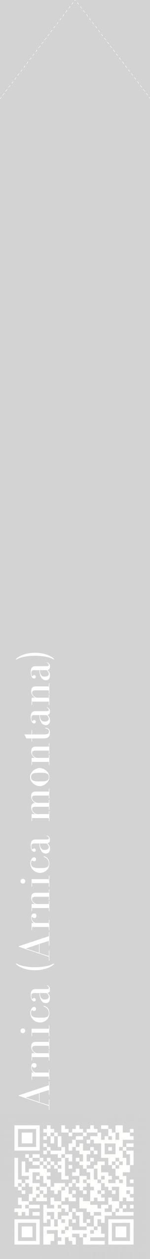 Étiquette de : Arnica montana - format c - style blanche56_simplebod avec qrcode et comestibilité