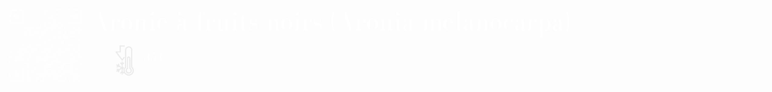 Étiquette de : Aronia melanocarpa - format c - style blanche19_simple_simplebod avec qrcode et comestibilité