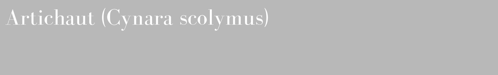 Étiquette de : Cynara scolymus - format c - style blanche39_basique_basiquebod avec comestibilité