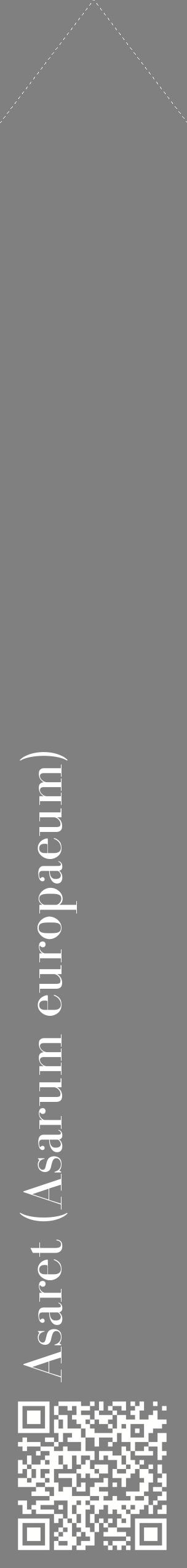 Étiquette de : Asarum europaeum - format c - style blanche57_simplebod avec qrcode et comestibilité