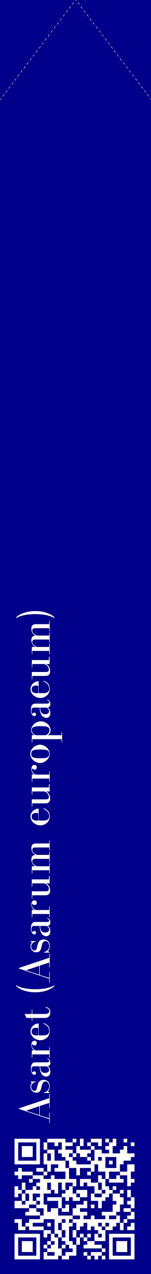Étiquette de : Asarum europaeum - format c - style blanche7_simplebod avec qrcode et comestibilité