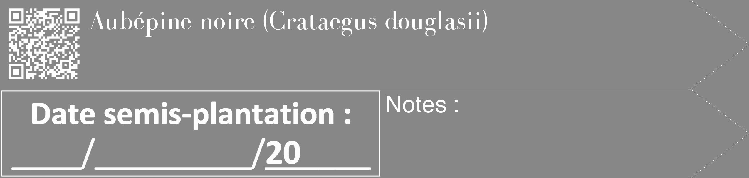 Étiquette de : Crataegus douglasii - format c - style blanche12_simple_simplebod avec qrcode et comestibilité