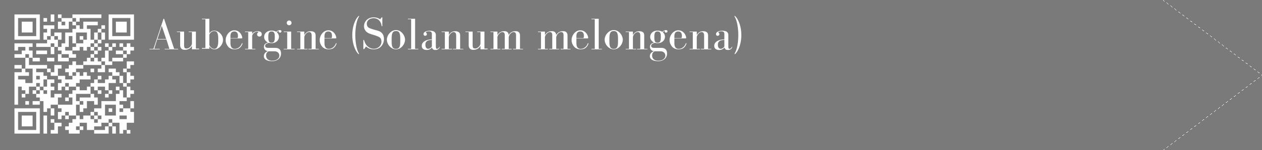 Étiquette de : Solanum melongena - format c - style blanche3_simple_simplebod avec qrcode et comestibilité