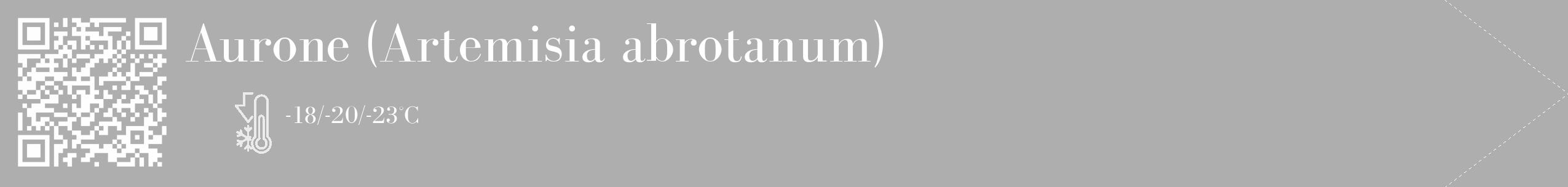 Étiquette de : Artemisia abrotanum - format c - style blanche53_simple_simplebod avec qrcode et comestibilité