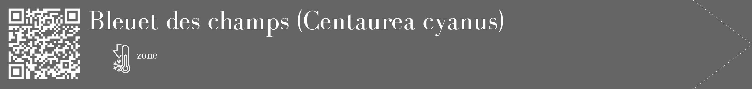 Étiquette de : Centaurea cyanus - format c - style blanche32_simple_simplebod avec qrcode et comestibilité