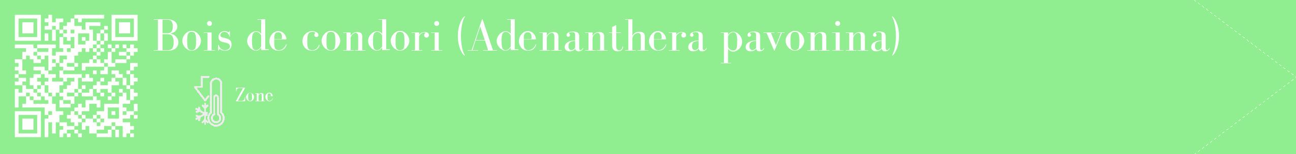 Étiquette de : Adenanthera pavonina - format c - style blanche15_simple_simplebod avec qrcode et comestibilité