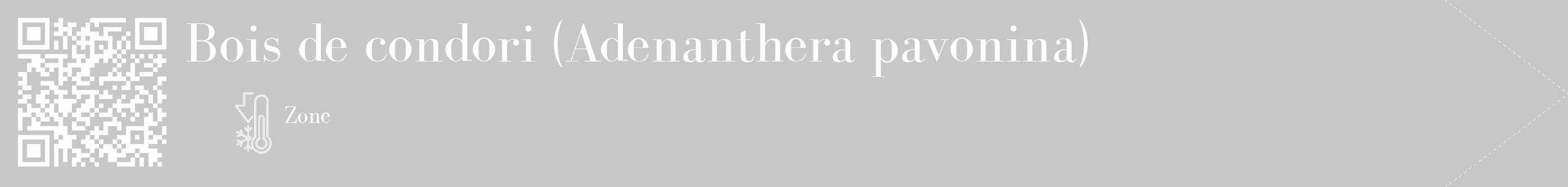 Étiquette de : Adenanthera pavonina - format c - style blanche15_simple_simplebod avec qrcode et comestibilité