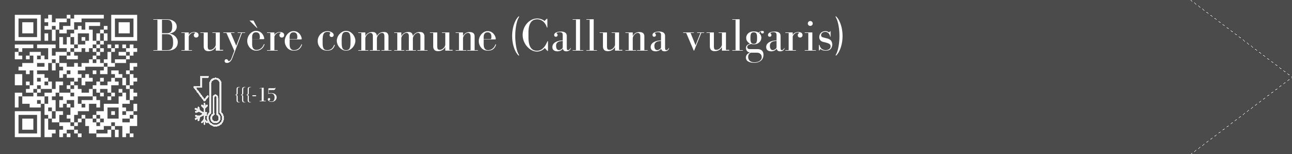 Étiquette de : Calluna vulgaris - format c - style blanche9_simple_simplebod avec qrcode et comestibilité
