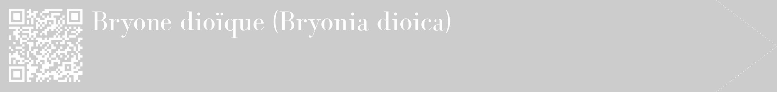 Étiquette de : Bryonia dioica - format c - style blanche0_simple_simplebod avec qrcode et comestibilité
