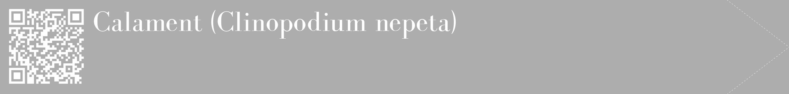 Étiquette de : Clinopodium nepeta - format c - style blanche22_simple_simplebod avec qrcode et comestibilité