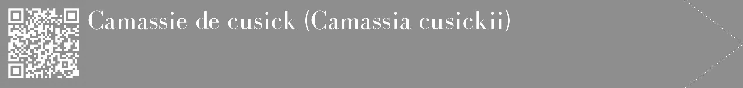 Étiquette de : Camassia cusickii - format c - style blanche25_simple_simplebod avec qrcode et comestibilité