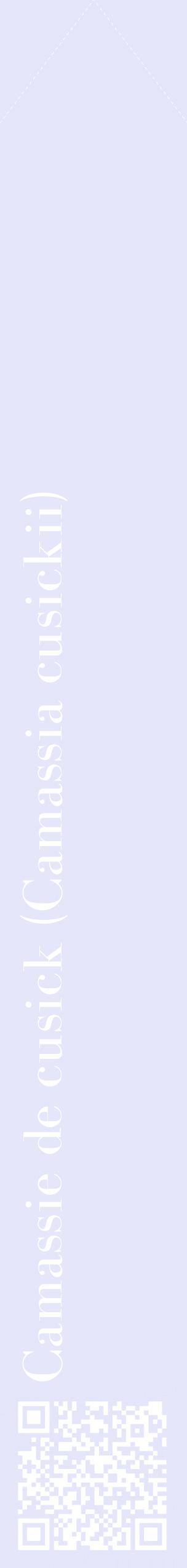 Étiquette de : Camassia cusickii - format c - style blanche55_simplebod avec qrcode et comestibilité