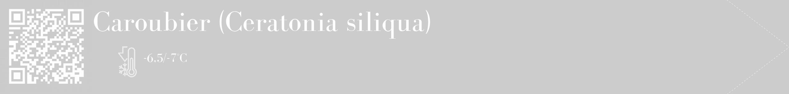 Étiquette de : Ceratonia siliqua - format c - style blanche0_simple_simplebod avec qrcode et comestibilité