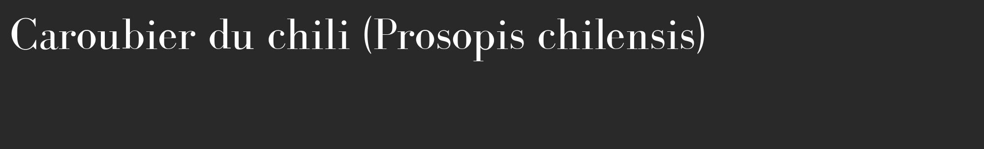 Étiquette de : Prosopis chilensis - format c - style blanche34_basique_basiquebod avec comestibilité