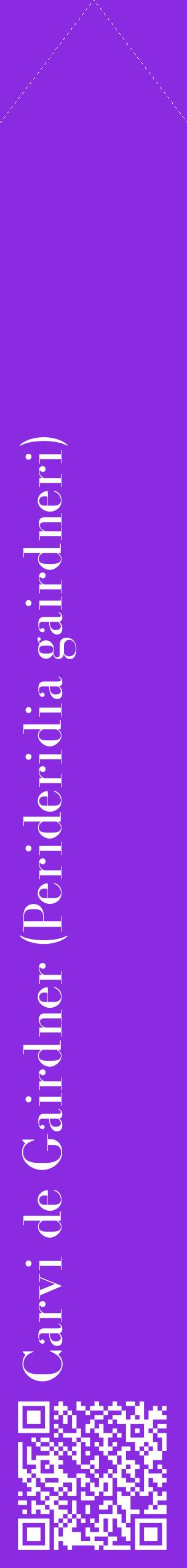 Étiquette de : Perideridia gairdneri - format c - style blanche49_simplebod avec qrcode et comestibilité