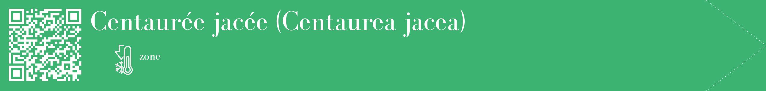 Étiquette de : Centaurea jacea - format c - style blanche12_simple_simplebod avec qrcode et comestibilité