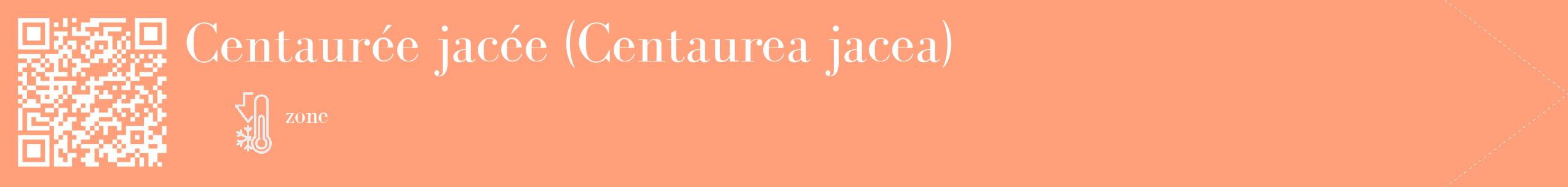 Étiquette de : Centaurea jacea - format c - style blanche39_simple_simplebod avec qrcode et comestibilité