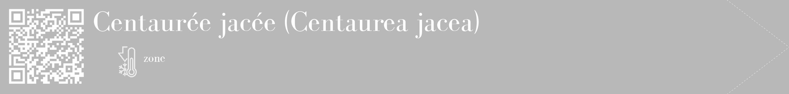 Étiquette de : Centaurea jacea - format c - style blanche39_simple_simplebod avec qrcode et comestibilité