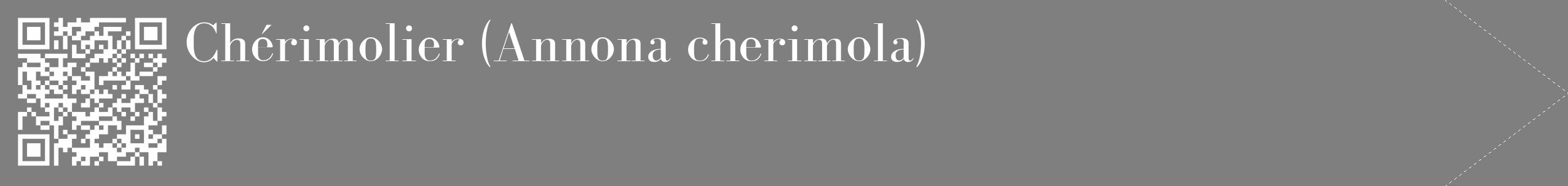 Étiquette de : Annona cherimola - format c - style blanche31_simple_simplebod avec qrcode et comestibilité