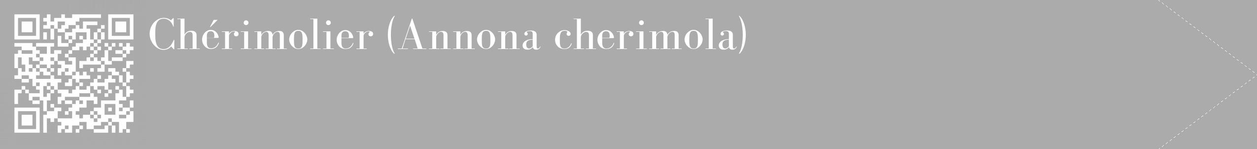 Étiquette de : Annona cherimola - format c - style blanche37_simple_simplebod avec qrcode et comestibilité