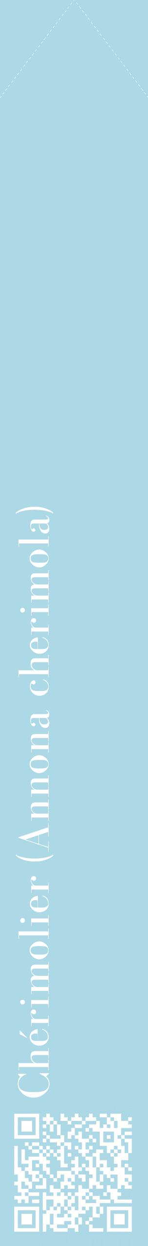 Étiquette de : Annona cherimola - format c - style blanche0_simplebod avec qrcode et comestibilité