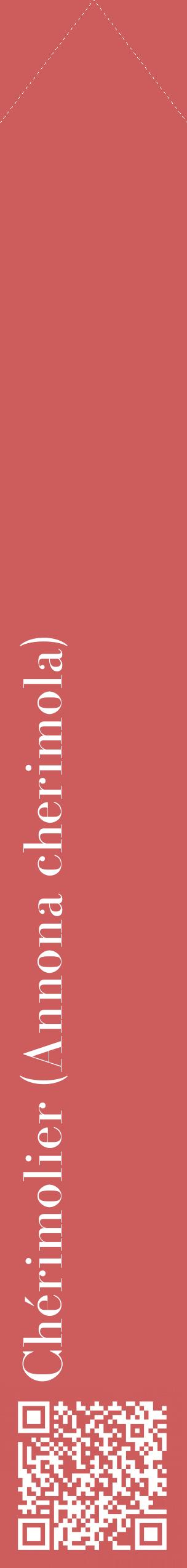 Étiquette de : Annona cherimola - format c - style blanche35_simplebod avec qrcode et comestibilité