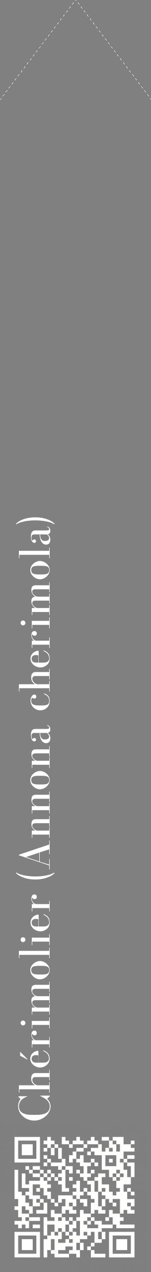 Étiquette de : Annona cherimola - format c - style blanche57_simplebod avec qrcode et comestibilité