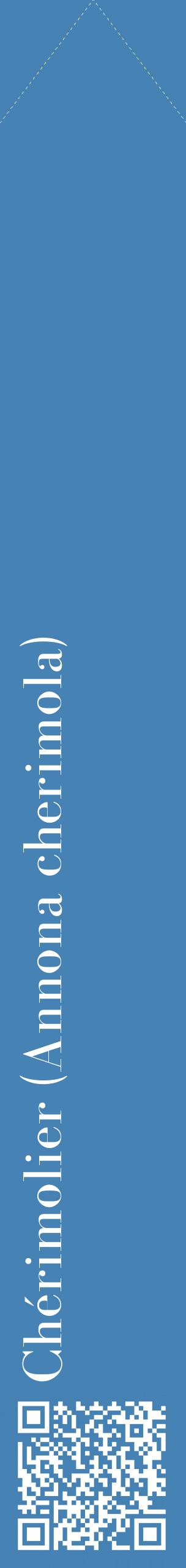 Étiquette de : Annona cherimola - format c - style blanche5_simplebod avec qrcode et comestibilité