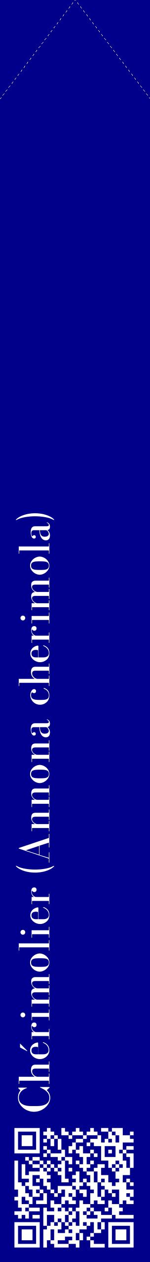 Étiquette de : Annona cherimola - format c - style blanche7_simplebod avec qrcode et comestibilité