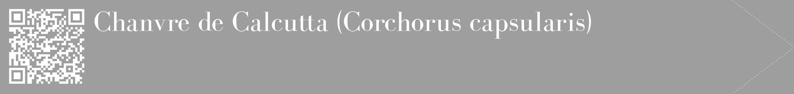Étiquette de : Corchorus capsularis - format c - style blanche23_simple_simplebod avec qrcode et comestibilité
