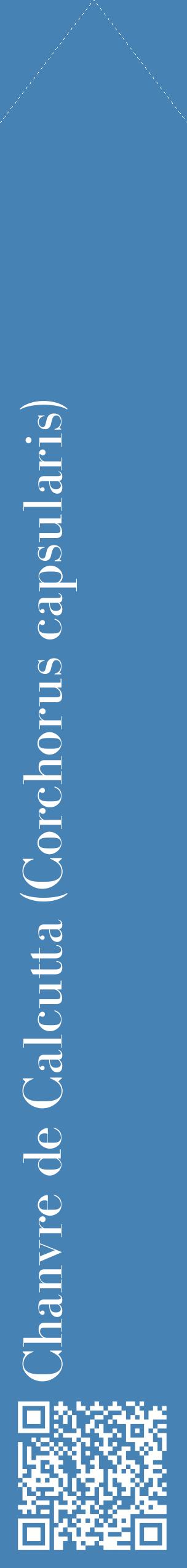 Étiquette de : Corchorus capsularis - format c - style blanche5_simplebod avec qrcode et comestibilité