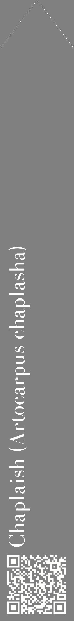 Étiquette de : Artocarpus chaplasha - format c - style blanche57_simplebod avec qrcode et comestibilité