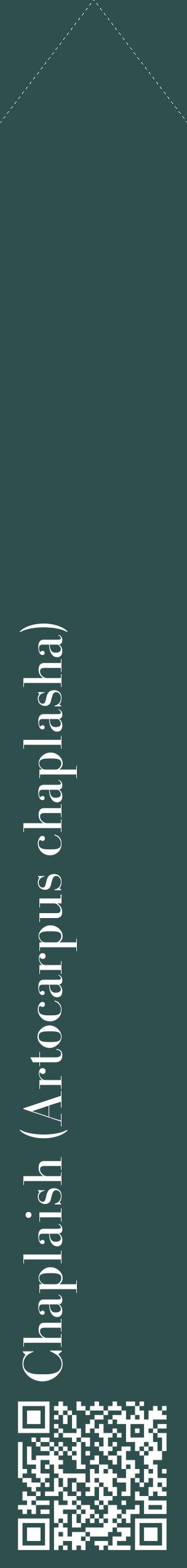 Étiquette de : Artocarpus chaplasha - format c - style blanche58_simplebod avec qrcode et comestibilité